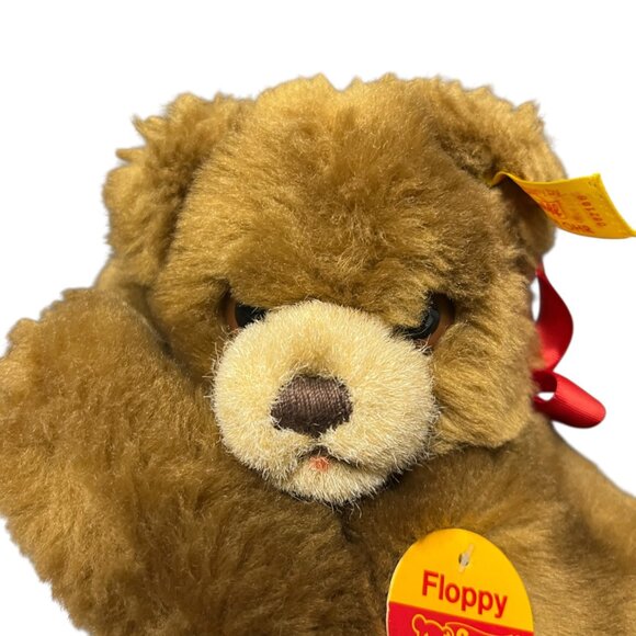 Vintage Steiff Floppy Brown Bear #082108 Plush 8" W/Tags Button Germany RARE - Picture 12 of 12